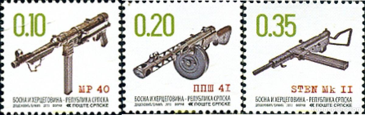 Sellos: 299670 MNH BOSNIA-HERZEGOVINA. Adm Serbia 2013 ANTIGUAS ARMAS DE FUEGO