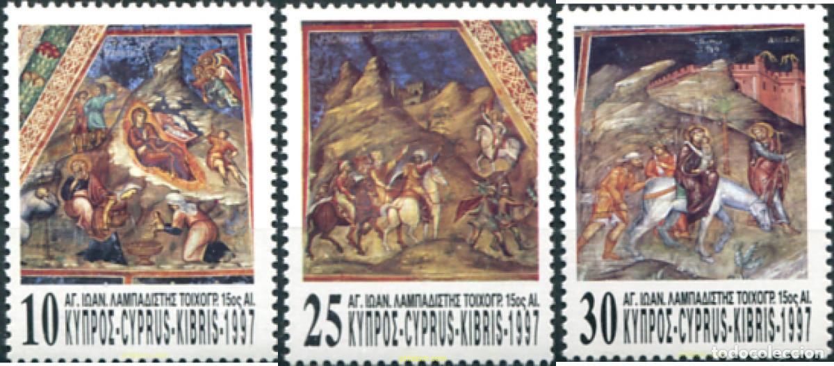 Sellos: 115009 MNH CHIPRE 1997 NAVIDAD. FRESCOS