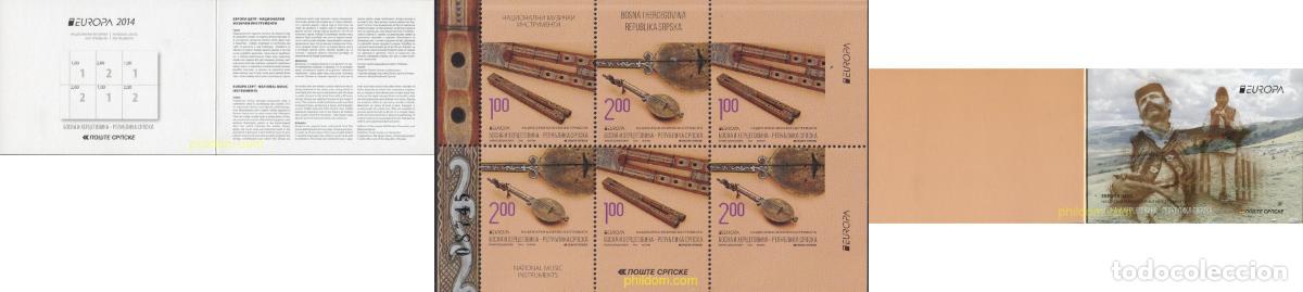 Selos: 347109 MNH BOSNIA-HERZEGOVINA. Adm Serbia 2014 EUROPA CEPT 2014 - INSTRUMENTOS MUSICALES