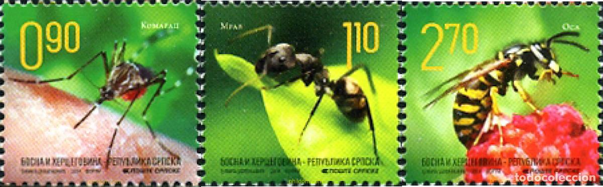 Sellos: 329974 MNH BOSNIA-HERZEGOVINA. Adm Serbia 2014 INSECTOS