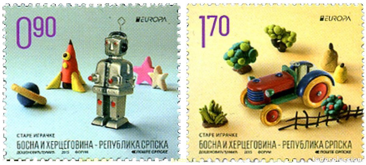 Sellos: 343543 MNH BOSNIA-HERZEGOVINA. Adm Serbia 2015 EUROPA CEPT - 2015 JUGUETES