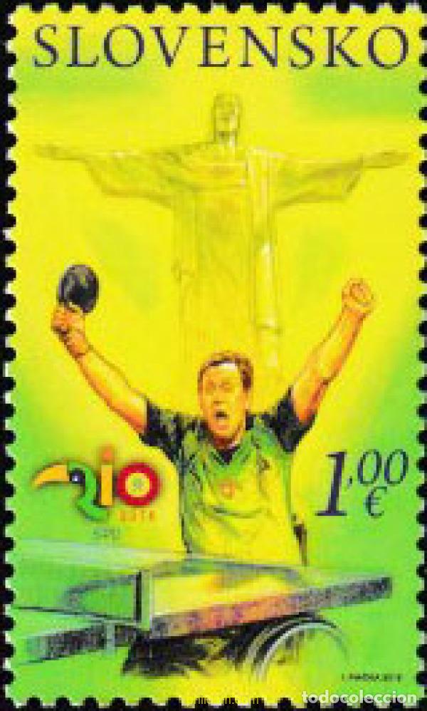 Sellos: 362060 MNH ESLOVAQUIA 2016 PARALIMPICOS VERANO - RIO 2016
