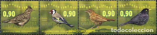 Sellos: 348277 MNH BOSNIA-HERZEGOVINA. Adm Serbia 2015 PAJAROS CANTORES
