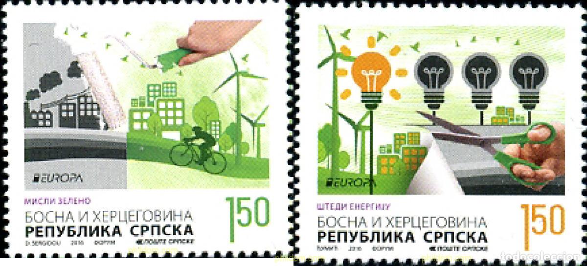 Sellos: 360885 MNH BOSNIA-HERZEGOVINA. Adm Serbia 2016 EUROPA CEPT 2016 - ECOLOGIA EN EUROPA - PIENSA EN VE