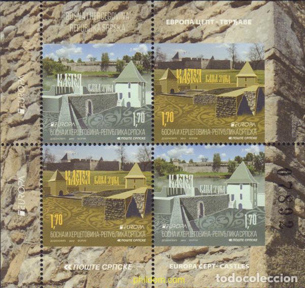 Sellos: 736453 MNH BOSNIA-HERZEGOVINA. Adm Serbia 2017 EUROPA CEPT 2017 - CASTILLOS