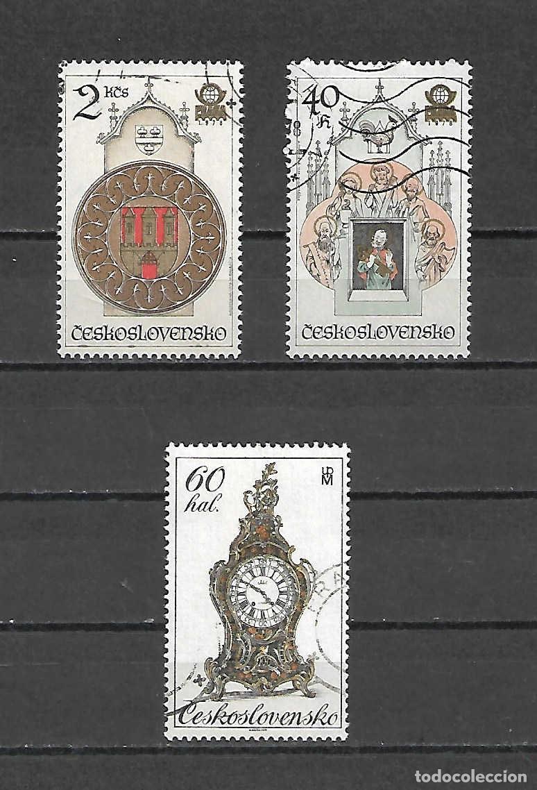 Sellos: 3 SELLOS DE RELOJES de CHECOSLOVAQUIA, a&ntilde;os 1978/79