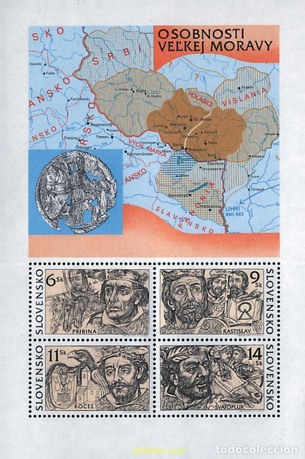 Sellos: 86368 MNH ESLOVAQUIA 2001 REYES DE MORAVIA