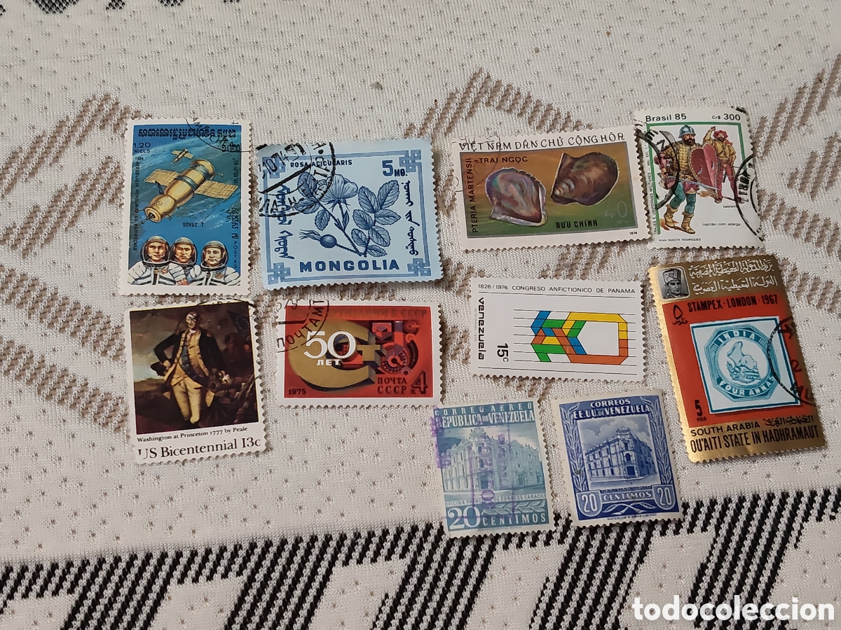 Stamps: 10 sellos del mundo variados
