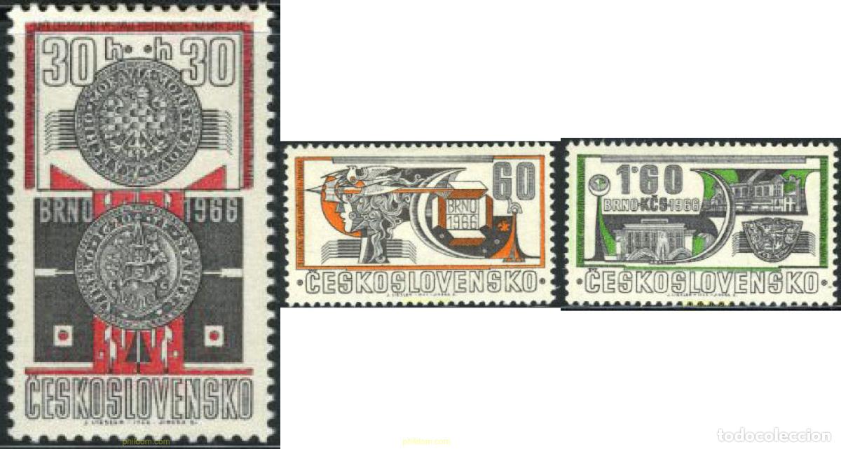 Sellos: 176323 MNH CHECOSLOVAQUIA 1966 EXPOSICION FILATELICA DE BRNO