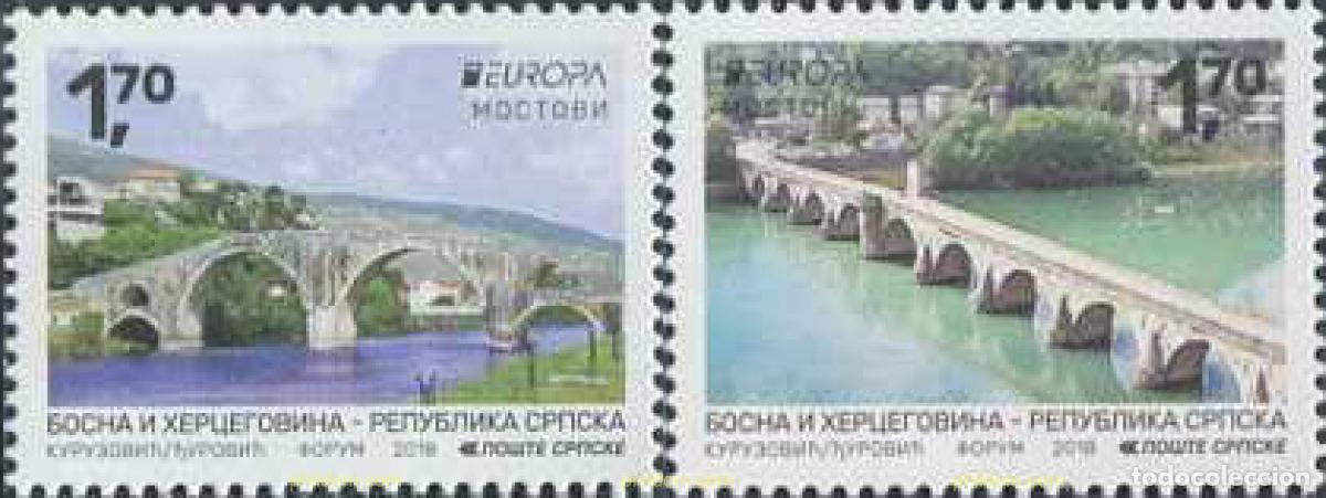 Sellos: 610433 MNH BOSNIA-HERZEGOVINA. Adm Serbia 2018 EUROPA CEPT 2018 - PUENTES