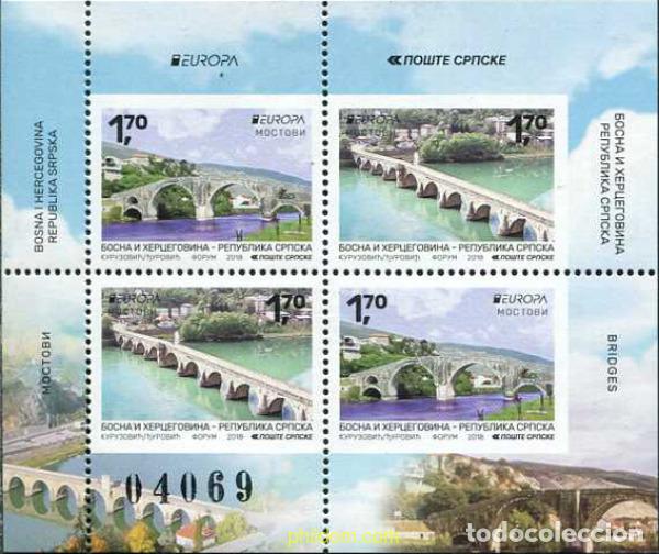 Sellos: 795243 MNH BOSNIA-HERZEGOVINA. Adm Serbia 2018 EUROPA CEPT 2018 - PUENTES