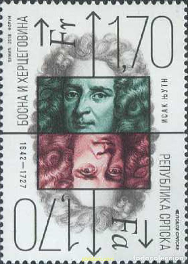 Sellos: 602741 MNH BOSNIA-HERZEGOVINA. Adm Serbia 2018 375 A&Ntilde;OS DESDE EL NACIMIENTO DE ISAAC NEWTON