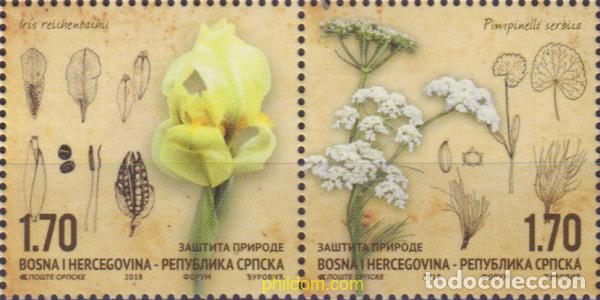Sellos: 598701 MNH BOSNIA-HERZEGOVINA. Adm Serbia 2018 FLORES