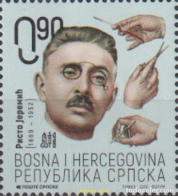 Sellos: 612234 MNH BOSNIA-HERZEGOVINA. Adm Serbia 2019 PERSONAJE. 150 A&Ntilde;OS DESDE EL NACIMIENTO DE RISTO JE