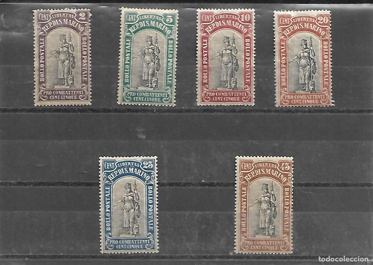 Sellos: SELLOS DE LA SERIE DE SAN MARINO DE 1918