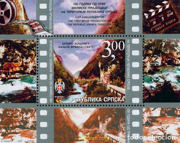 Sellos: 120447 MNH BOSNIA-HERZEGOVINA. Adm Serbia 2003 100 ANIVERSARIO DEL CINE