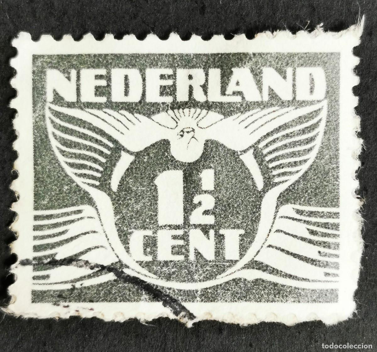 Sellos: Sello Pa&iacute;ses Bajos 1926, Paloma Voladora - 1926-1935 - Serie A , &frac12; c. Michel: NL 171A