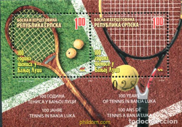 Sellos: 222701 MNH BOSNIA-HERZEGOVINA. Adm Serbia 2007 CIEN A&Ntilde;OS DEL TENIS EN BANJA LUKA