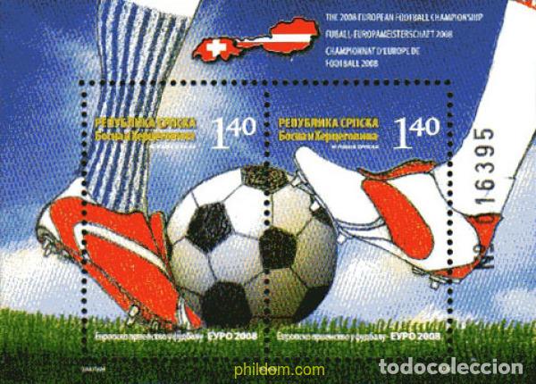 Sellos: 232239 MNH BOSNIA-HERZEGOVINA. Adm Serbia 2008 CAMPEONATO EUROPEO DE F&Uacute;TBOL - EUROCOPA 2008