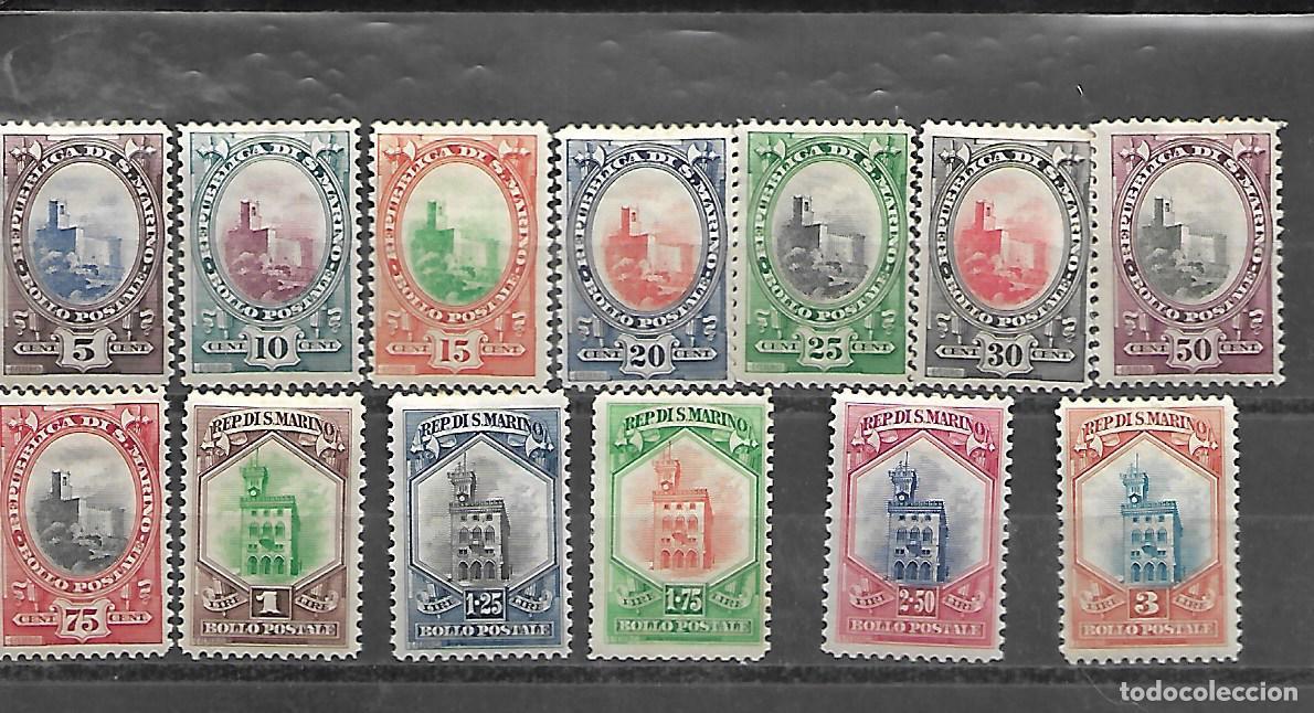 Sellos: SELLOS DE LA SERIE DE SAN MARINO DE 1929/35