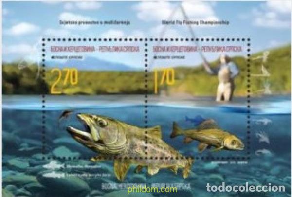 Sellos: 736496 MNH BOSNIA-HERZEGOVINA. Adm Serbia 2015 CAMPEONATO MUNDIAL DE PESCA
