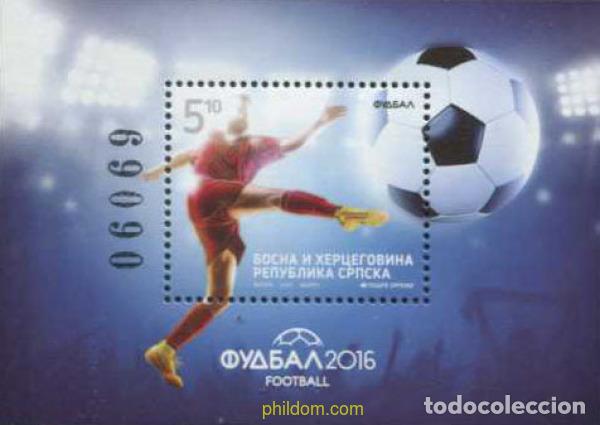Sellos: 371641 MNH BOSNIA-HERZEGOVINA. Adm Serbia 2016 FUTBOL