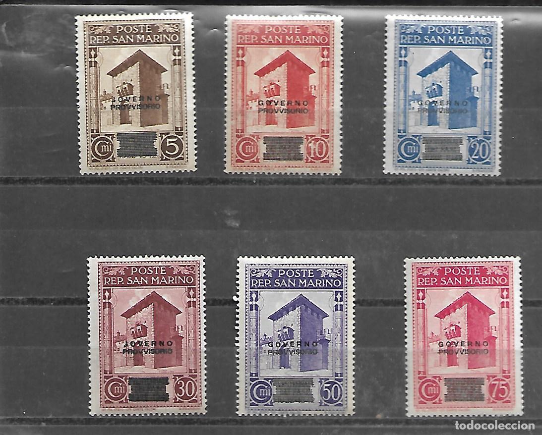 Sellos: SELLOS DE LA SERIE DE SAN MARINO DE 1943