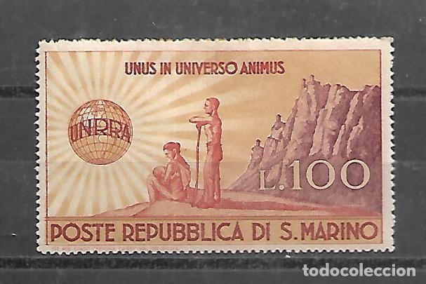 Sellos: SERIE COMPLETA NUEVA CHARNELA DE SAN MARINO DE 1946 N&ordm; 278