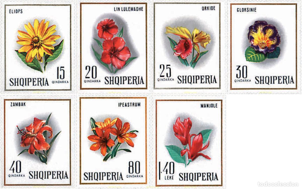 Sellos: 80504 MNH ALBANIA 1968 FLORES
