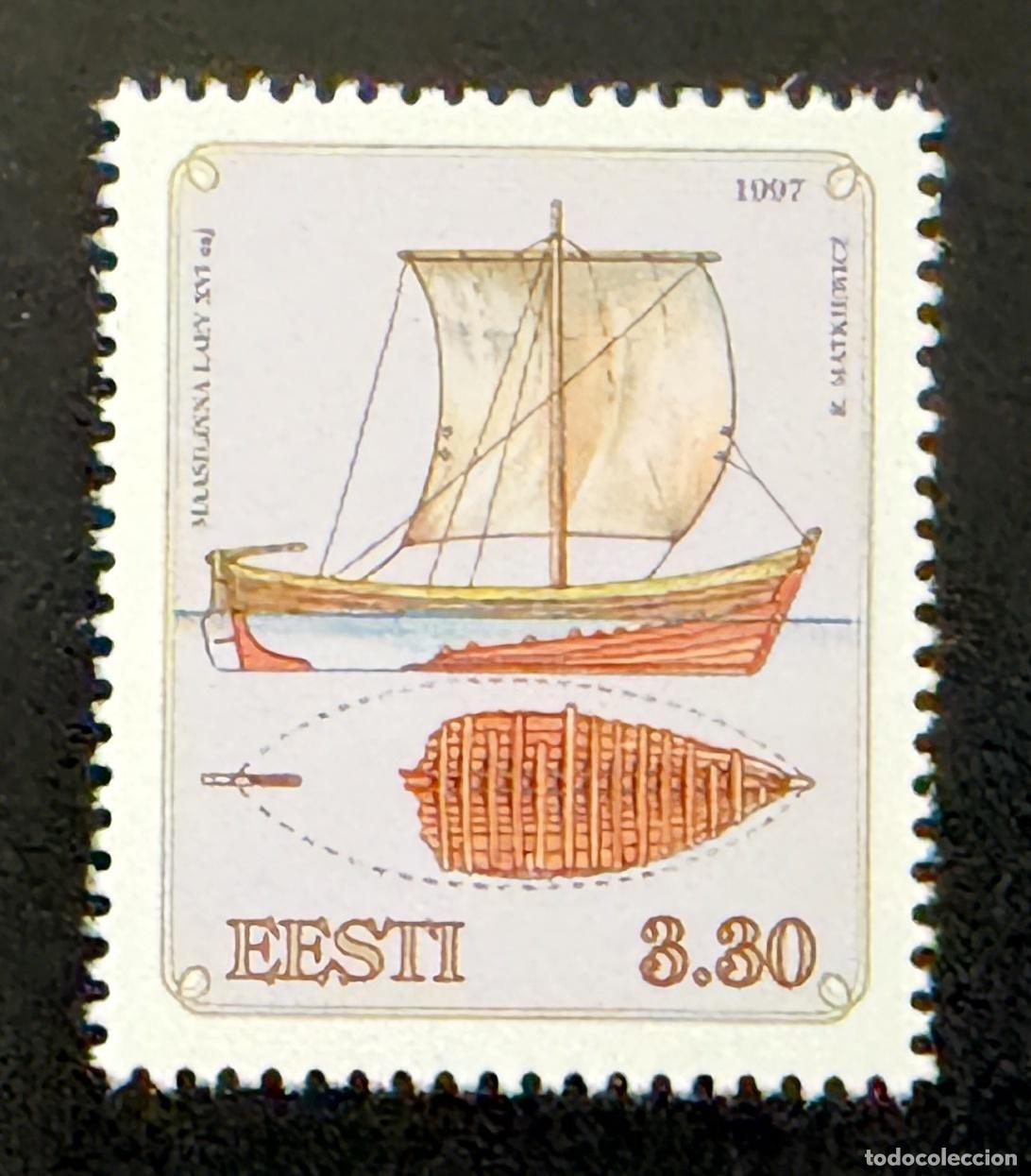 Sellos: Estonia 1997 Mi. 302 emisi&oacute;n conjunta velero antiguo Maasilinna Laev