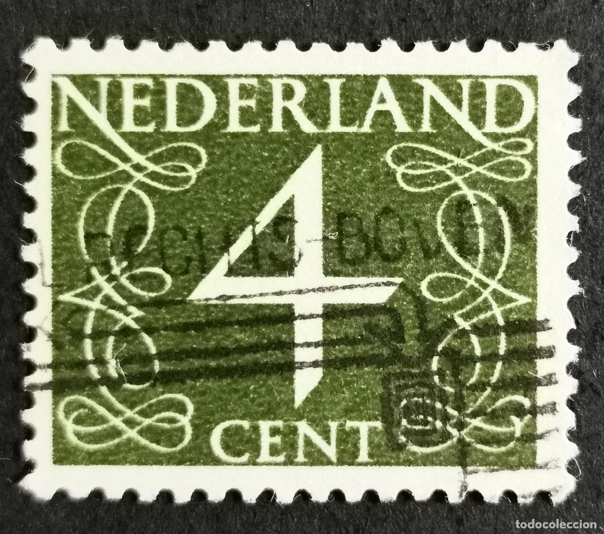 Sellos: Sello Pa&iacute;ses Bajos 1946, N&uacute;mero, 4 c. Michel: NL 471YxA