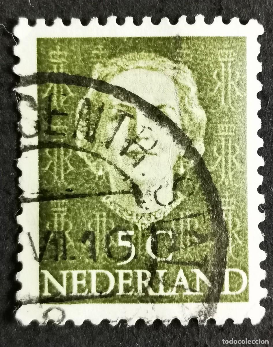 Sellos: Sello Pa&iacute;ses Bajos 1949, Reina Juliana (1909-2004), 5 c. Michel: NL 525