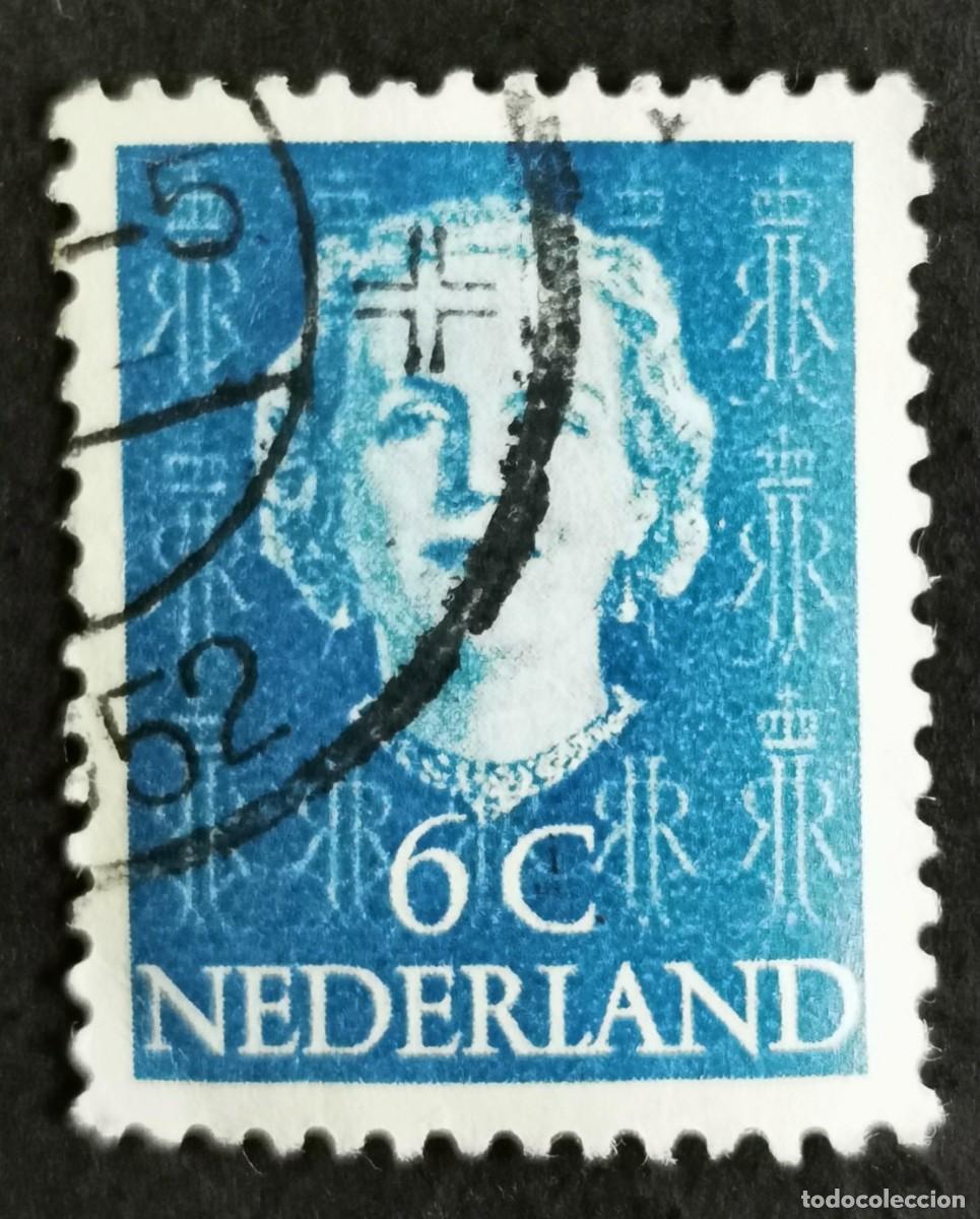 Sellos: Sello Pa&iacute;ses Bajos 1949, Reina Juliana (1909-2004), 6 c. Michel: NL 526