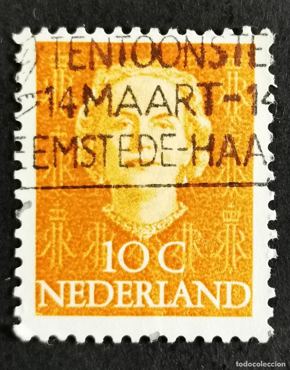 Sellos: Sello Pa&iacute;ses Bajos 1949, Reina Juliana (1909-2004), 10 c. Michel: NL 527