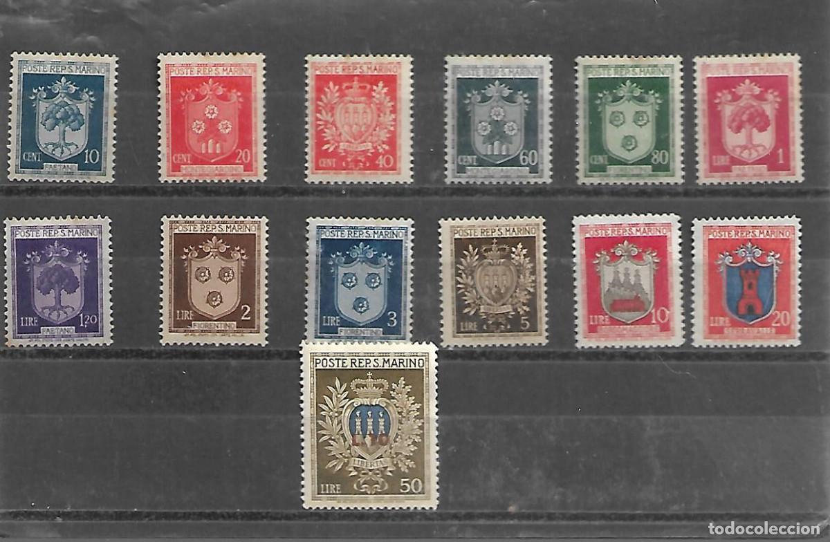Sellos: SELLOS DE LA SERIE DE SAN MARINO DE 1945/46