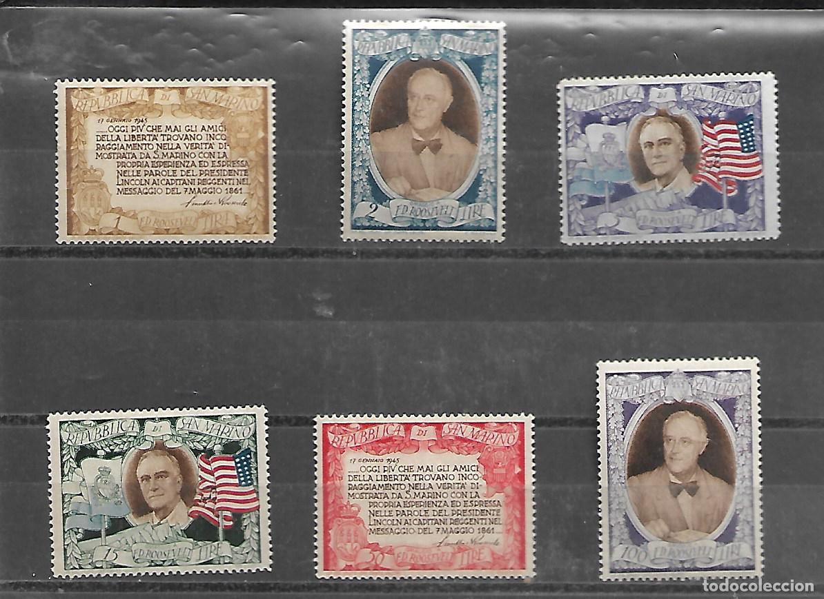 Sellos: SERIE COMPLETA NUEVA DE SAN MARINO DE 1947