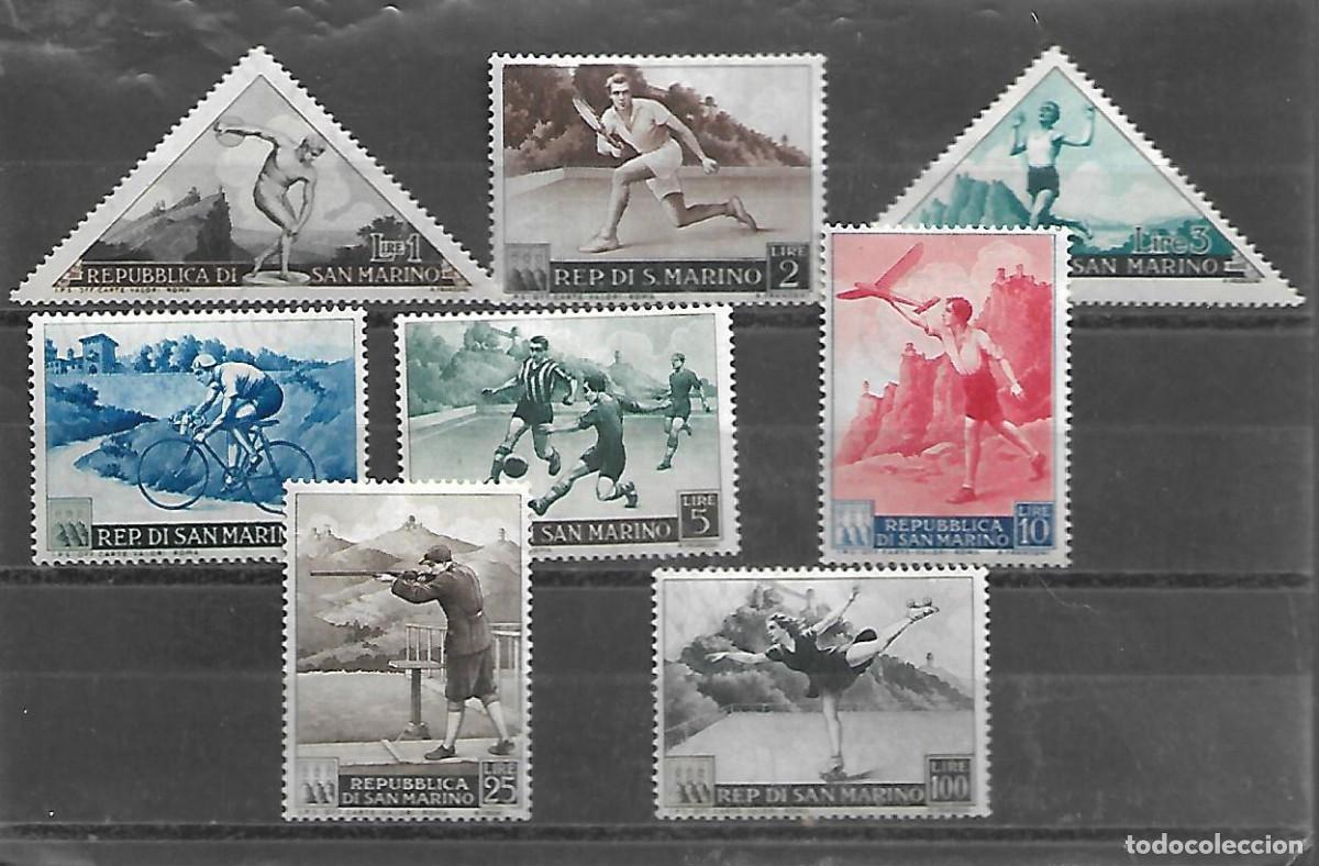 Sellos: SERIE COMPLETA NUEVA CHARNELA DE SAN MARINO DE 1949