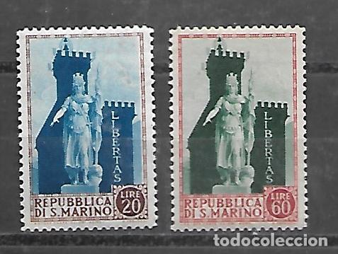 Sellos: SERIE COMPLETA NUEVA CHARNELA DE SAN MARINO DE 1954