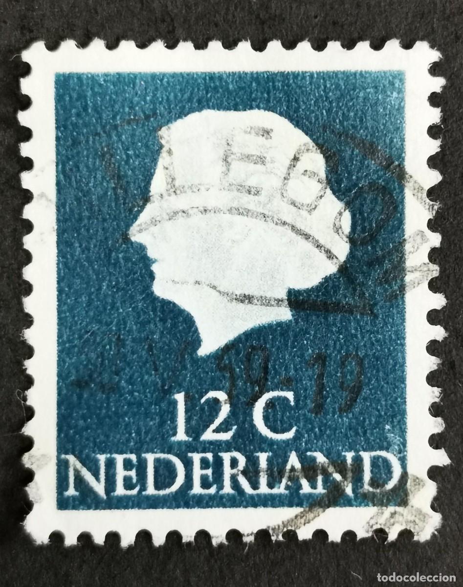 Sellos: Sello Pa&iacute;ses Bajos 1962, Reina Juliana (1909-2004) - Papel fluorescente, 12 c. Michel: NL 641ZzA