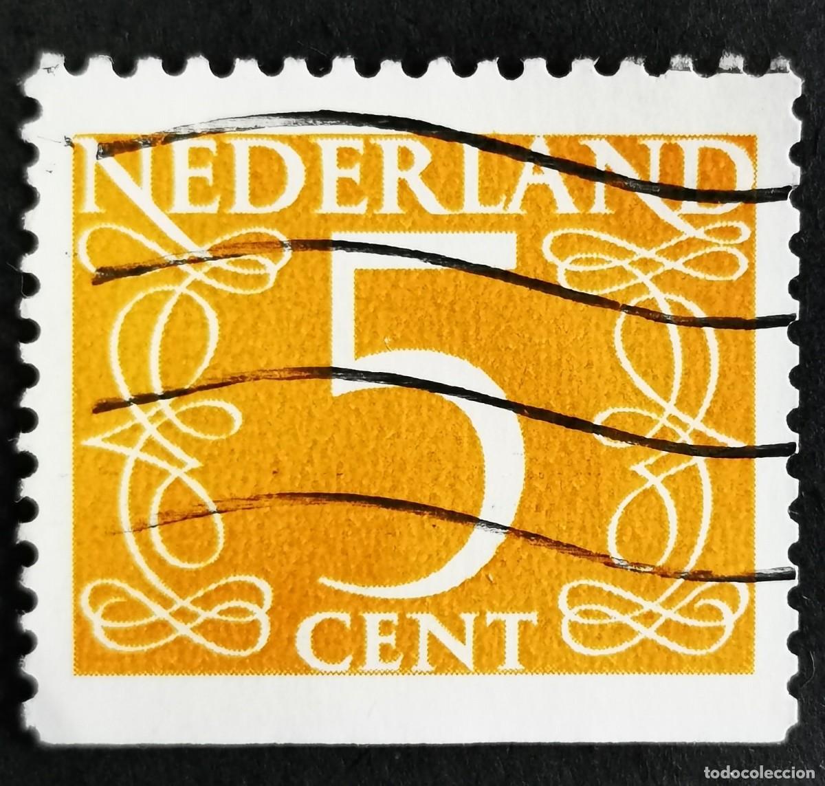 Sellos: Sello Pa&iacute;ses Bajos 1964, Tipo de n&uacute;mero 'Van Krimpen' - del folleto, 5 c. Michel: NL 613XxDo