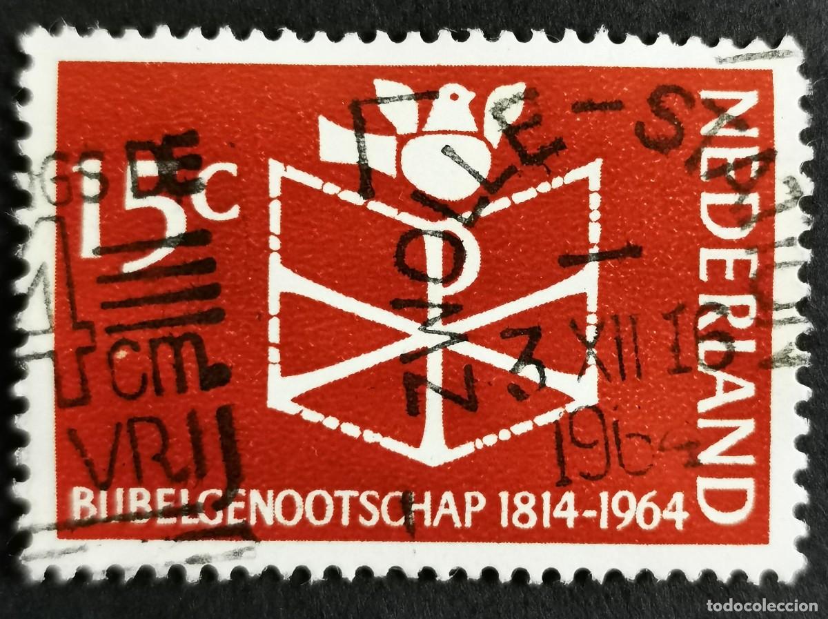 Timbres: Sello Pa&iacute;ses Bajos 1964, 150&ordm; aniversario Sociedad B&iacute;blica Pa&iacute;ses Bajos, 15 c. Michel: NL 826