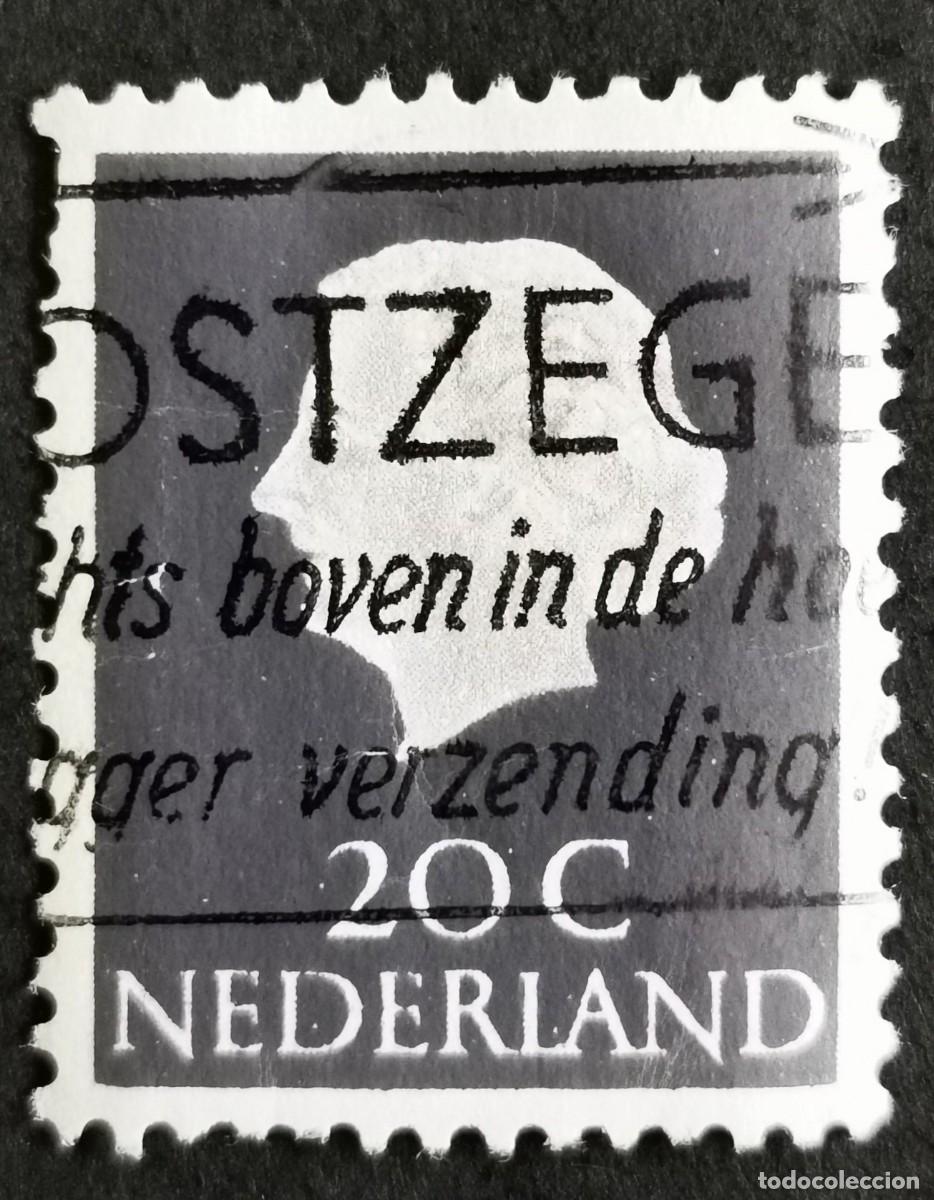 Sellos: Sello Pa&iacute;ses Bajos 1967, Reina Juliana (1909-2004) - Papel fosforescente, 20 c. Michel: NL 622XyA
