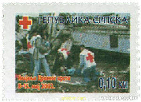 Sellos: 100531 MNH BOSNIA-HERZEGOVINA. Adm Serbia 2002 CRUZ ROJA
