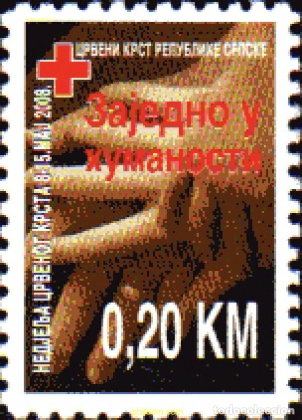 Sellos: 225969 MNH BOSNIA-HERZEGOVINA. Adm Serbia 2008 CRUZ ROJA