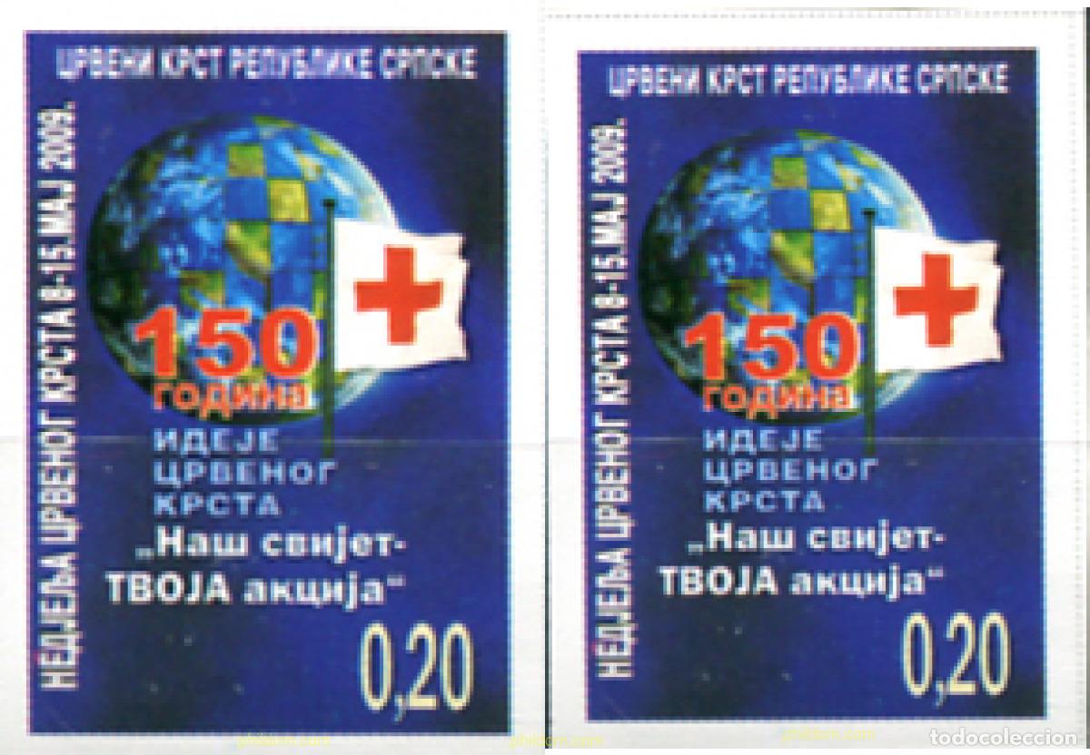Sellos: 301376 MNH BOSNIA-HERZEGOVINA. Adm Serbia 2009 CRUZ ROJA