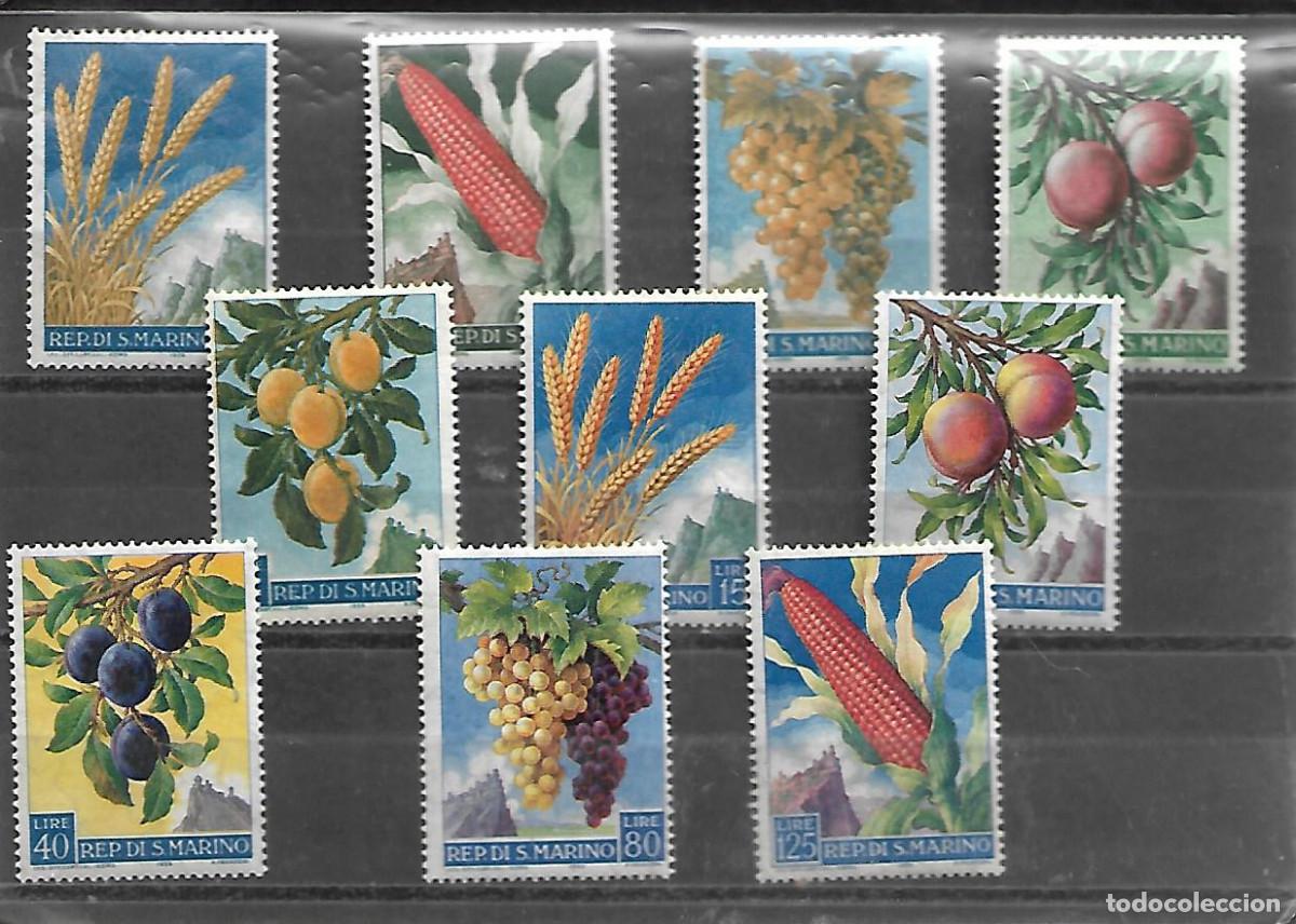 Sellos: SERIE COMPLETA NUEVA CHARNELA DE SAN MARINO DE 1958