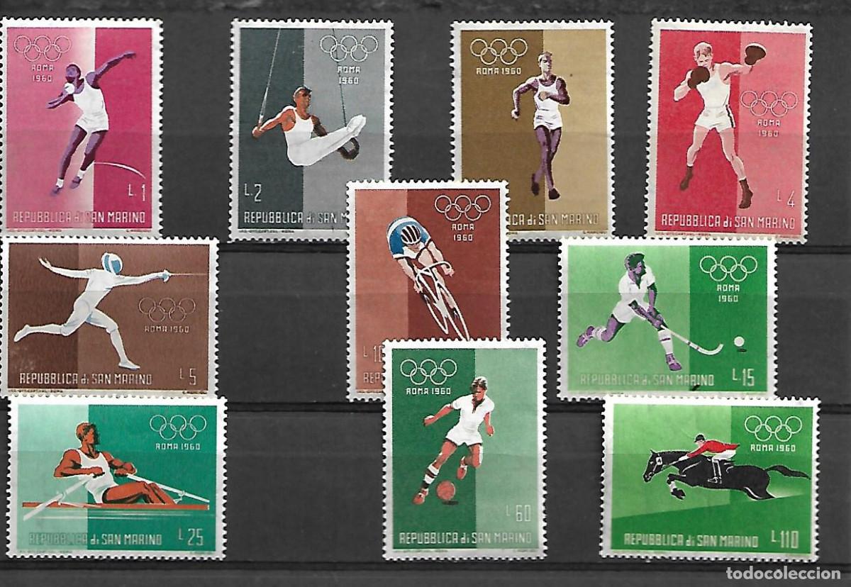 Sellos: SERIE COMPLETA NUEVA DE SAN MARINO DE 1960