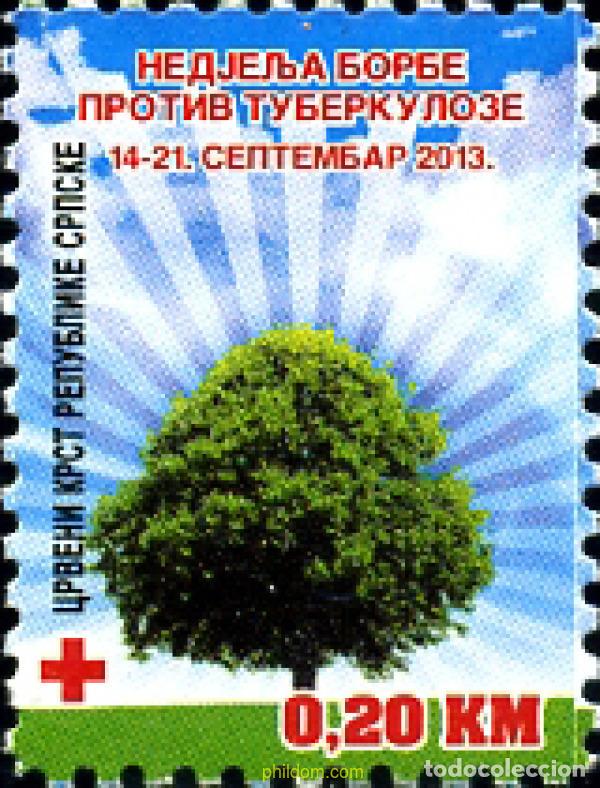 Sellos: 310962 MNH BOSNIA-HERZEGOVINA. Adm Serbia 2013 CRUZ ROJA - SIDA