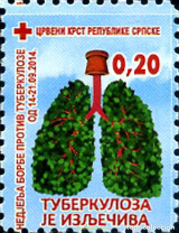 Sellos: 325136 MNH BOSNIA-HERZEGOVINA. Adm Serbia 2014 PULMONES