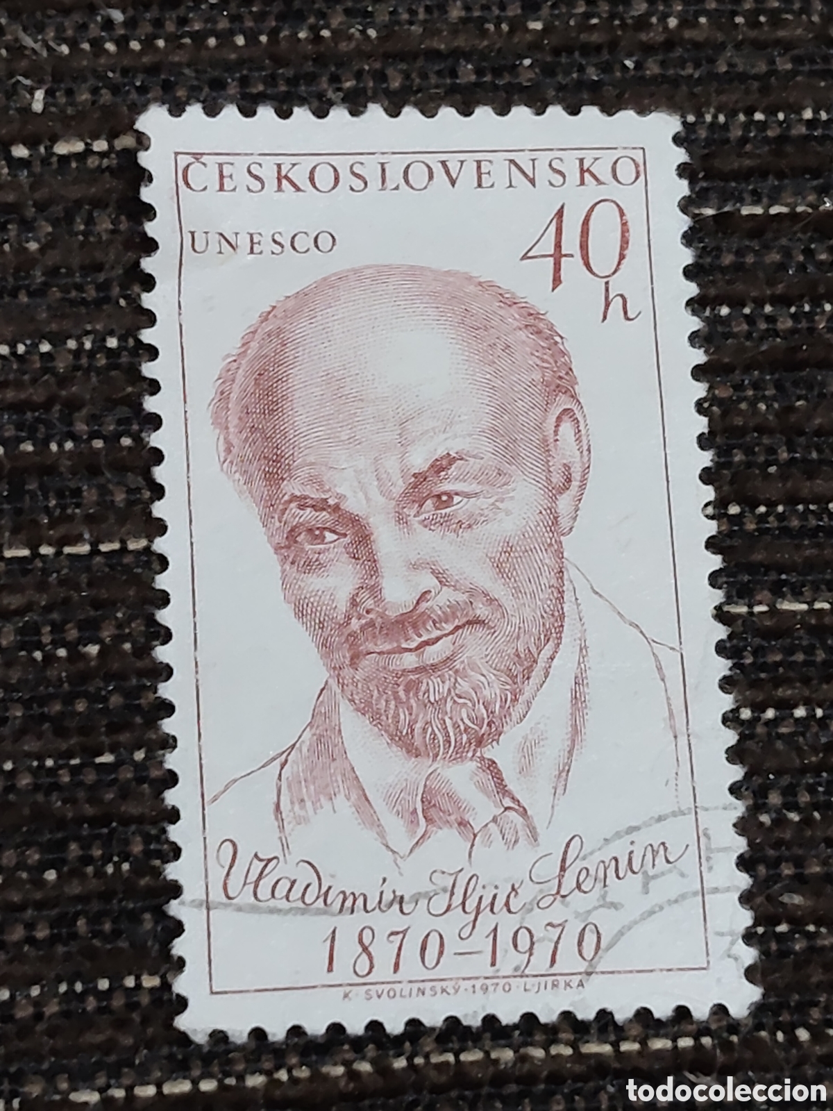 Sellos: Sello Checoslovaquia retrato de Vladimir Lenin 1970